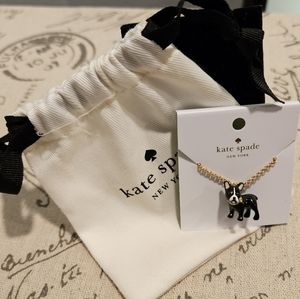 Kate Spade Ma Cherie Antoine French Bulldog Necklace